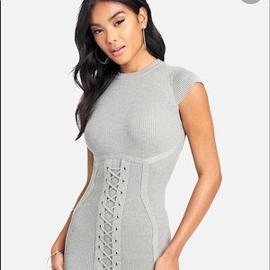 NWT Bebe Lace Up Corset Dress XS